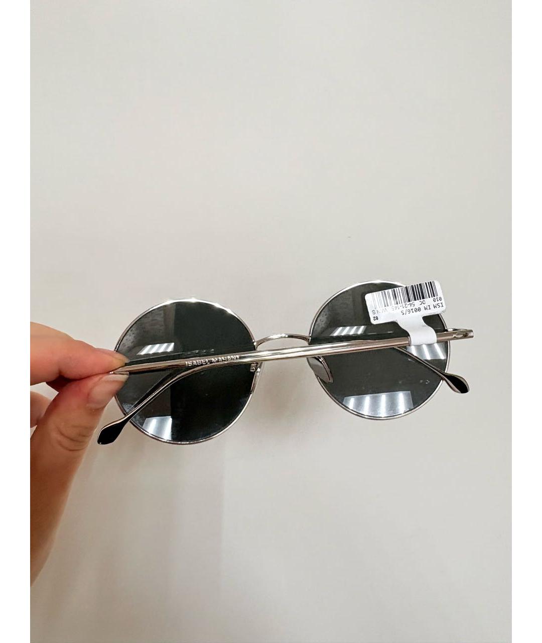 ISABEL MARANT Серебряные металлические солнцезащитные очки, фото 5