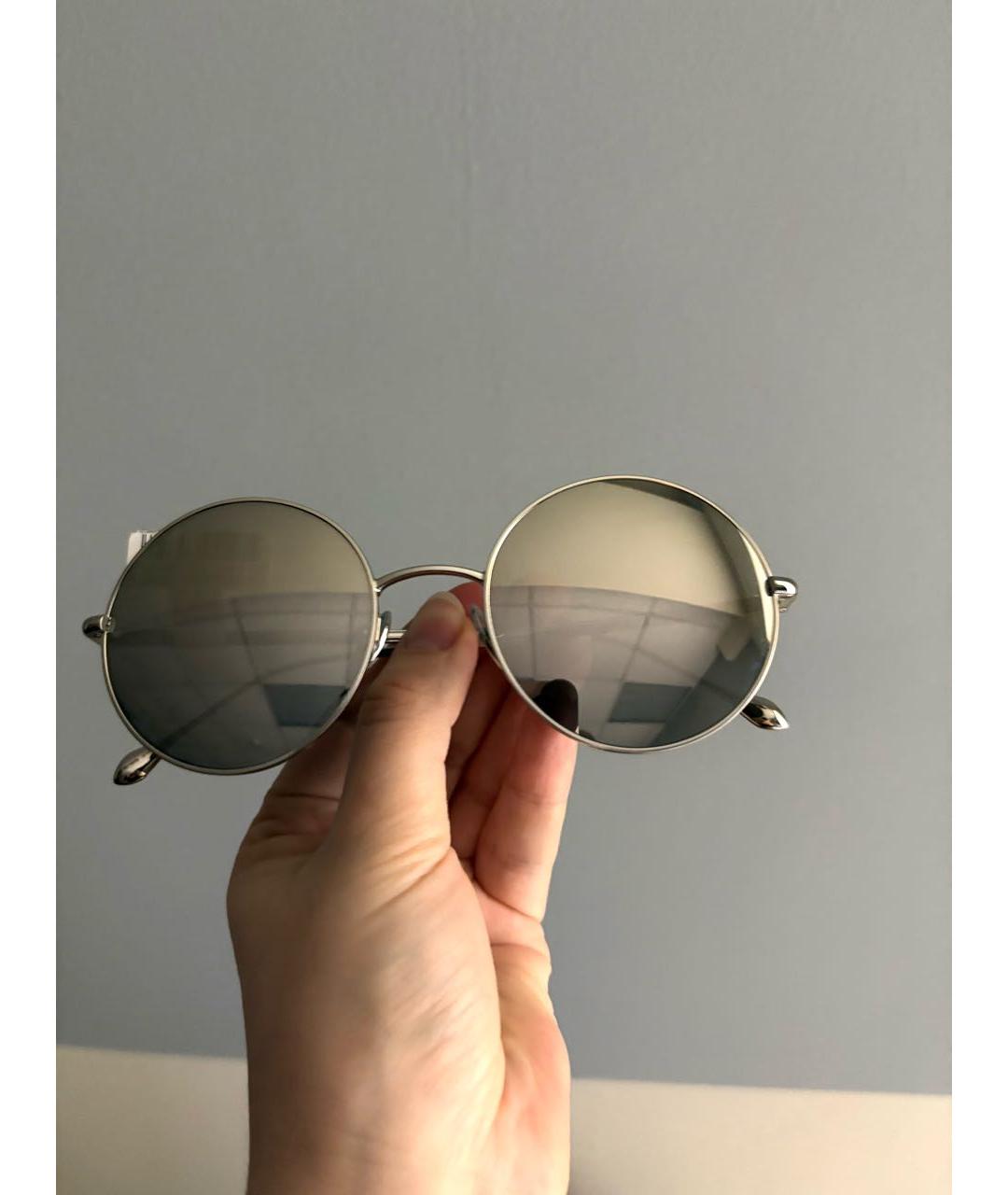 ISABEL MARANT Серебряные металлические солнцезащитные очки, фото 7