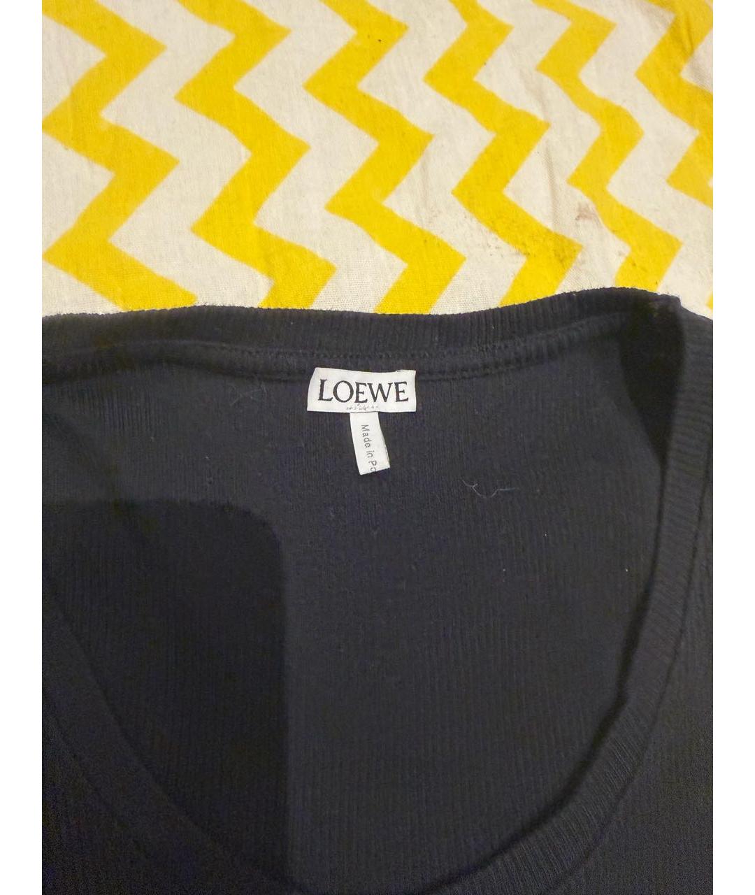 LOEWE Черная хлопковая майка, фото 3