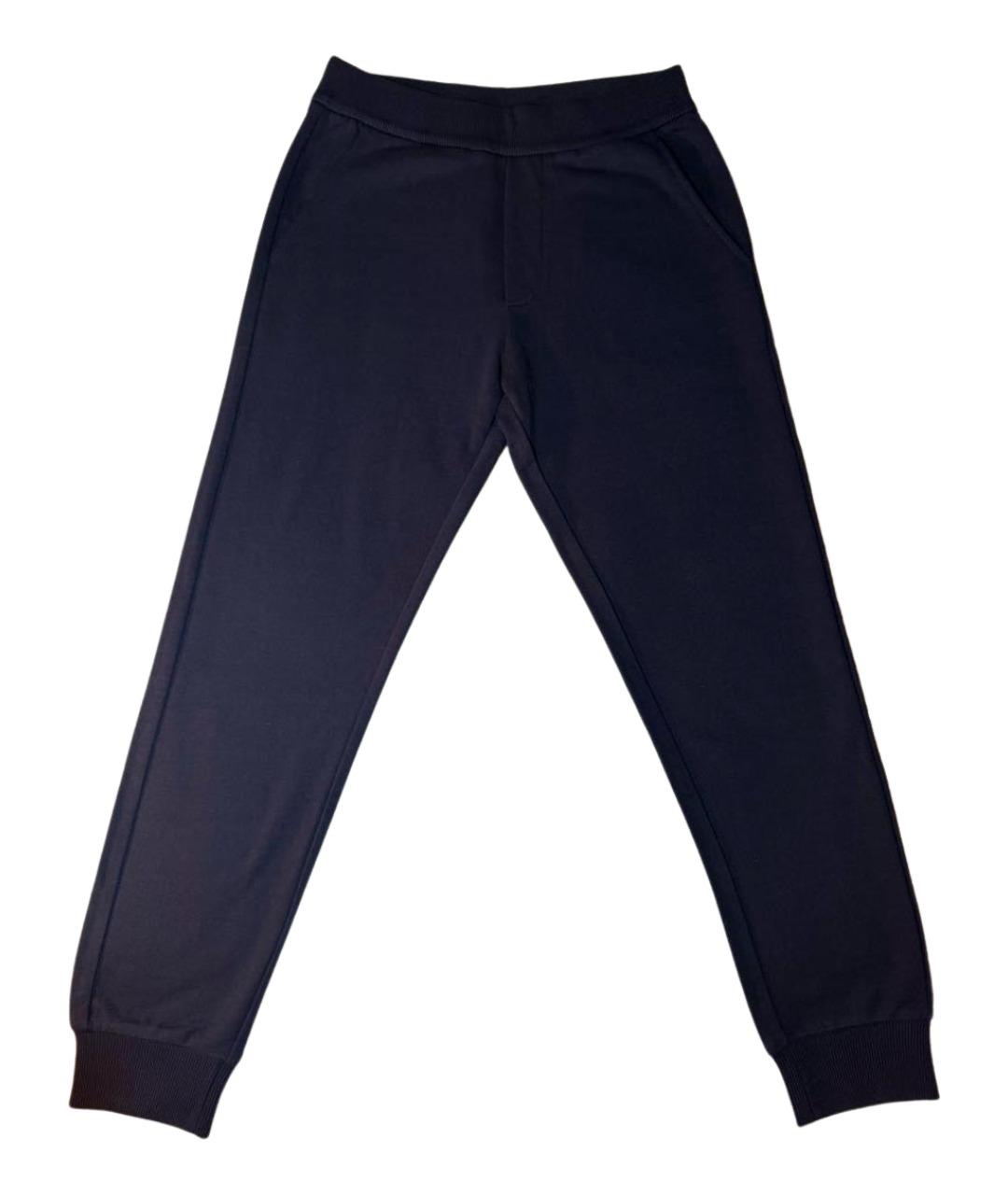 MONCLER KIDS Темно-синие хлопковые брюки и шорты, фото 1