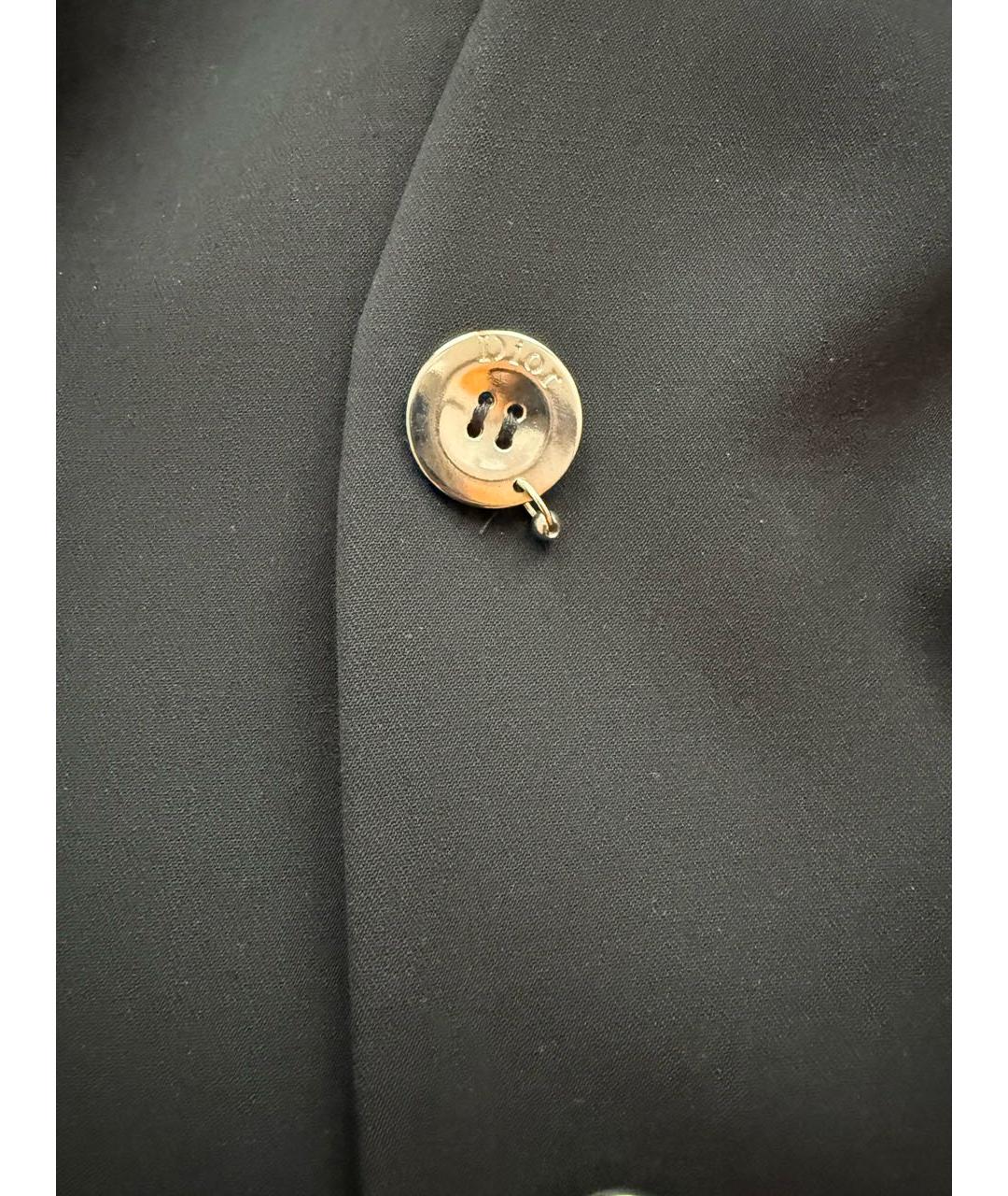 CHRISTIAN DIOR Черный шерстяной жакет/пиджак, фото 2