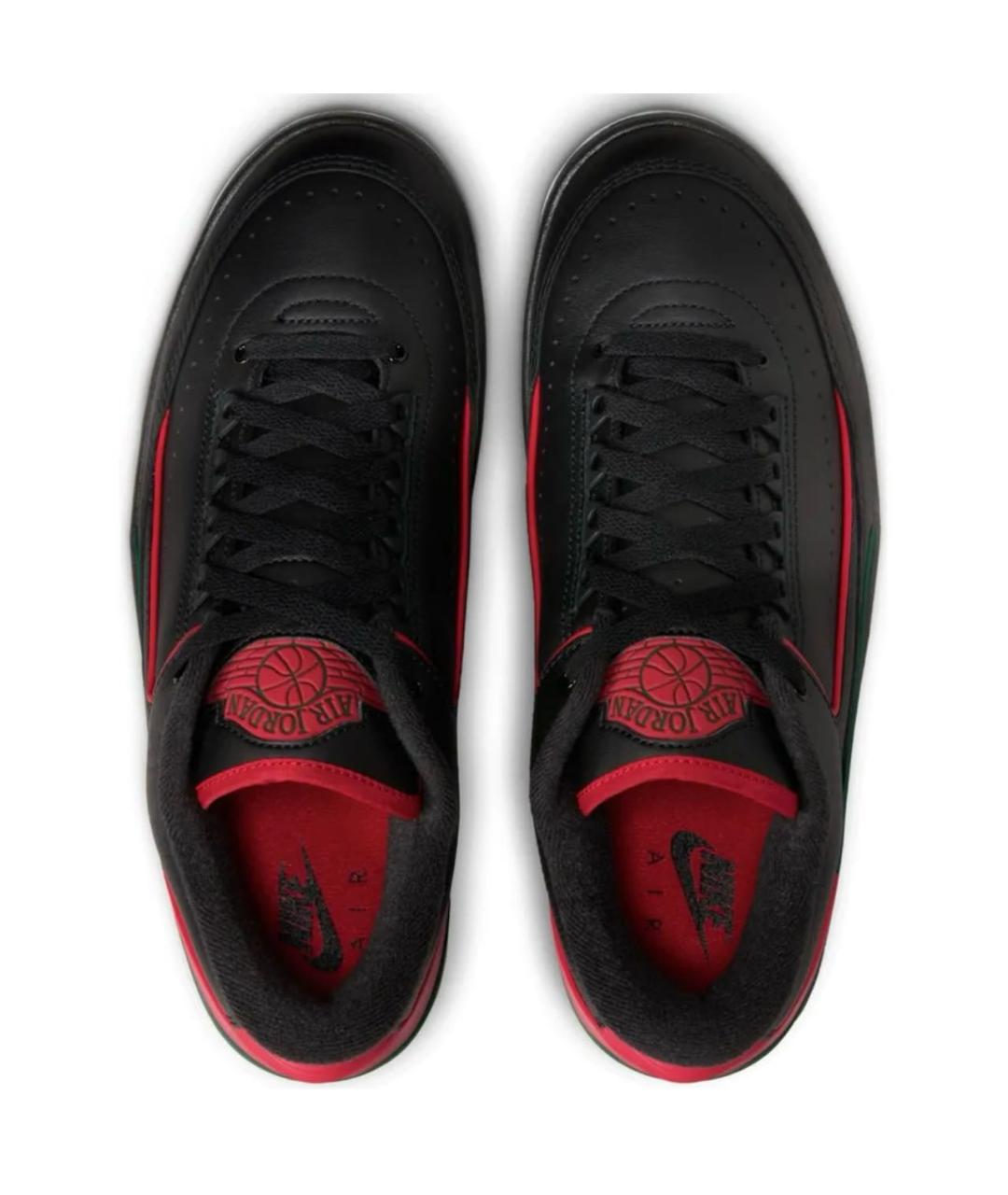 JORDAN Черные кожаные низкие кроссовки / кеды, фото 3