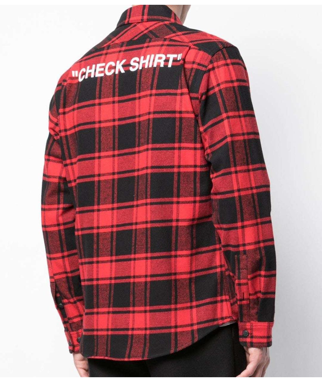 OFF-WHITE Красная хлопковая куртка, фото 2