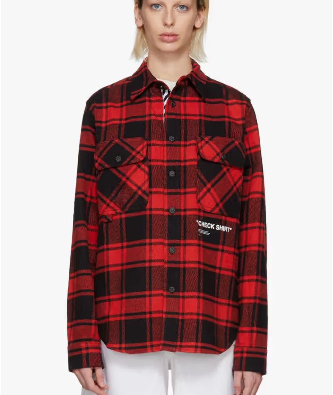 OFF-WHITE Красная хлопковая куртка, фото 7