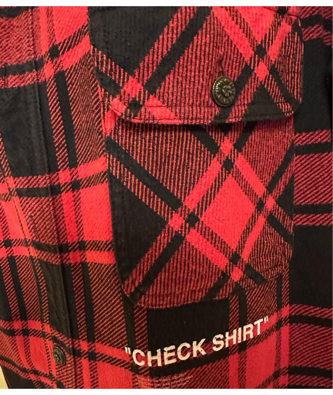 OFF-WHITE Красная хлопковая куртка, фото 4