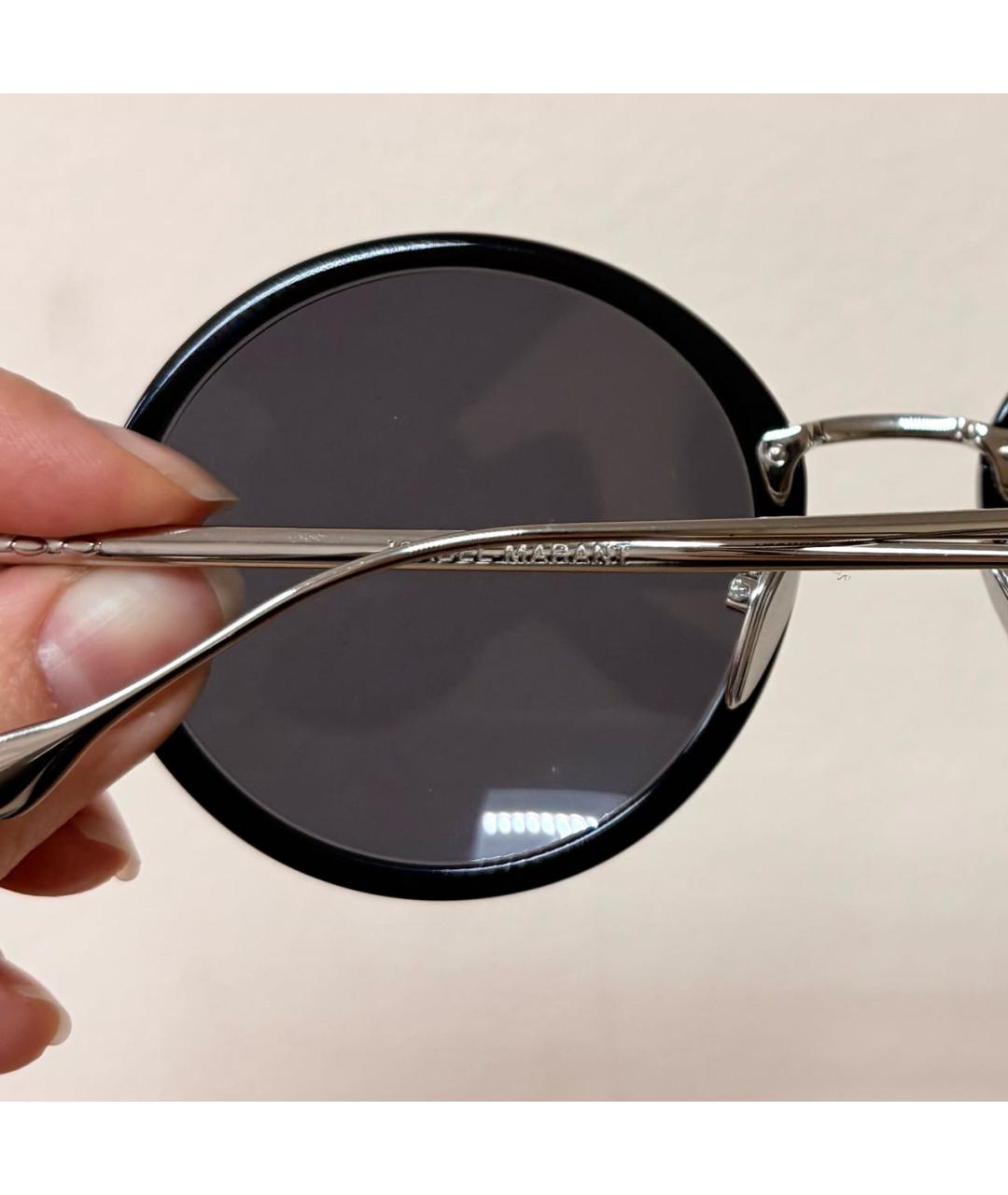 ISABEL MARANT Черные пластиковые солнцезащитные очки, фото 8