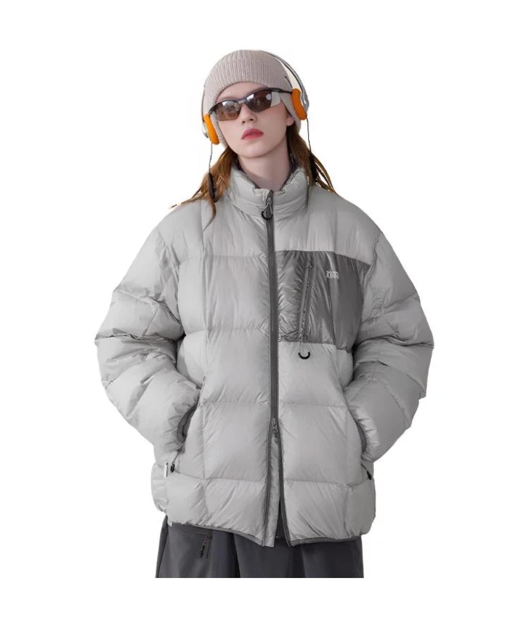 NOTHOMME Серый пуховик, фото 3