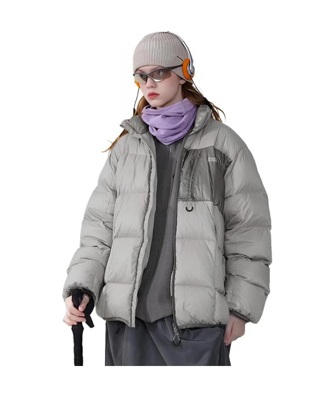 NOTHOMME Серый пуховик, фото 4