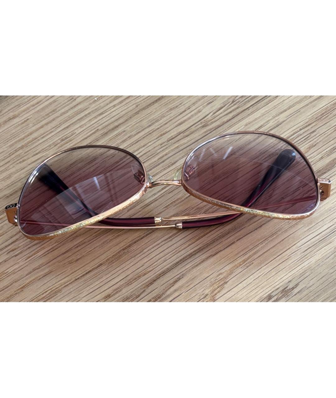 DOLCE&GABBANA Розовые металлические солнцезащитные очки, фото 6