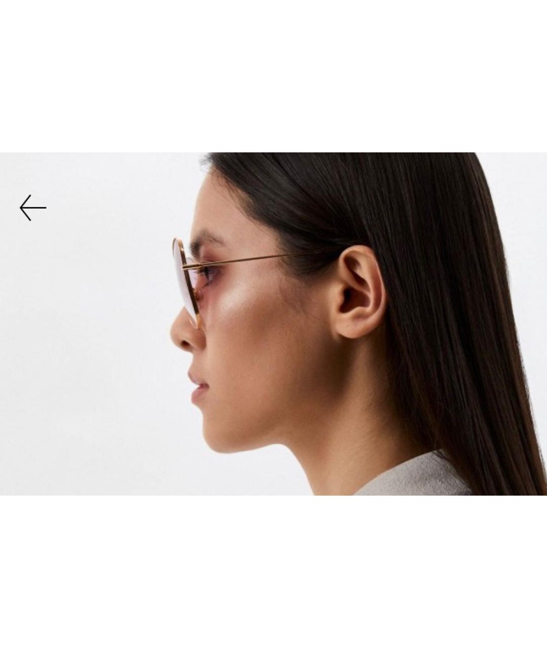 DOLCE&GABBANA Розовые металлические солнцезащитные очки, фото 7