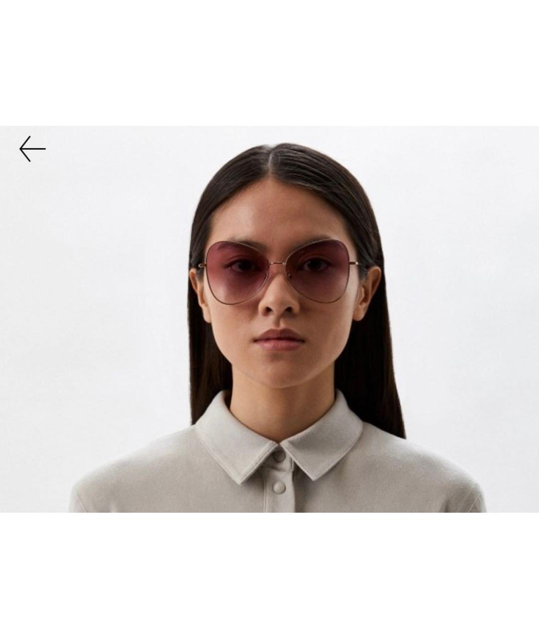 DOLCE&GABBANA Розовые металлические солнцезащитные очки, фото 8