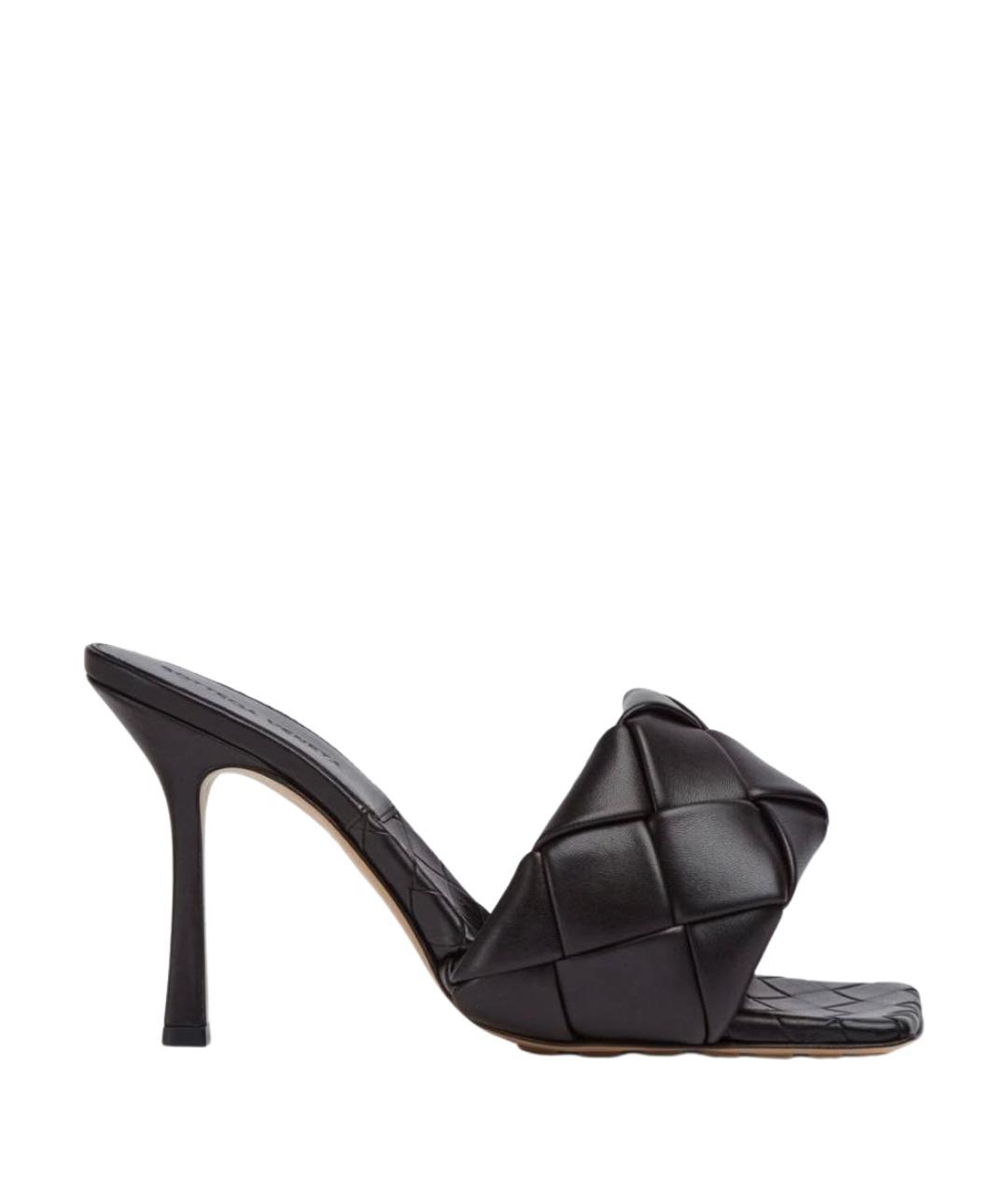 BOTTEGA VENETA Коричневые кожаные мюли, фото 7