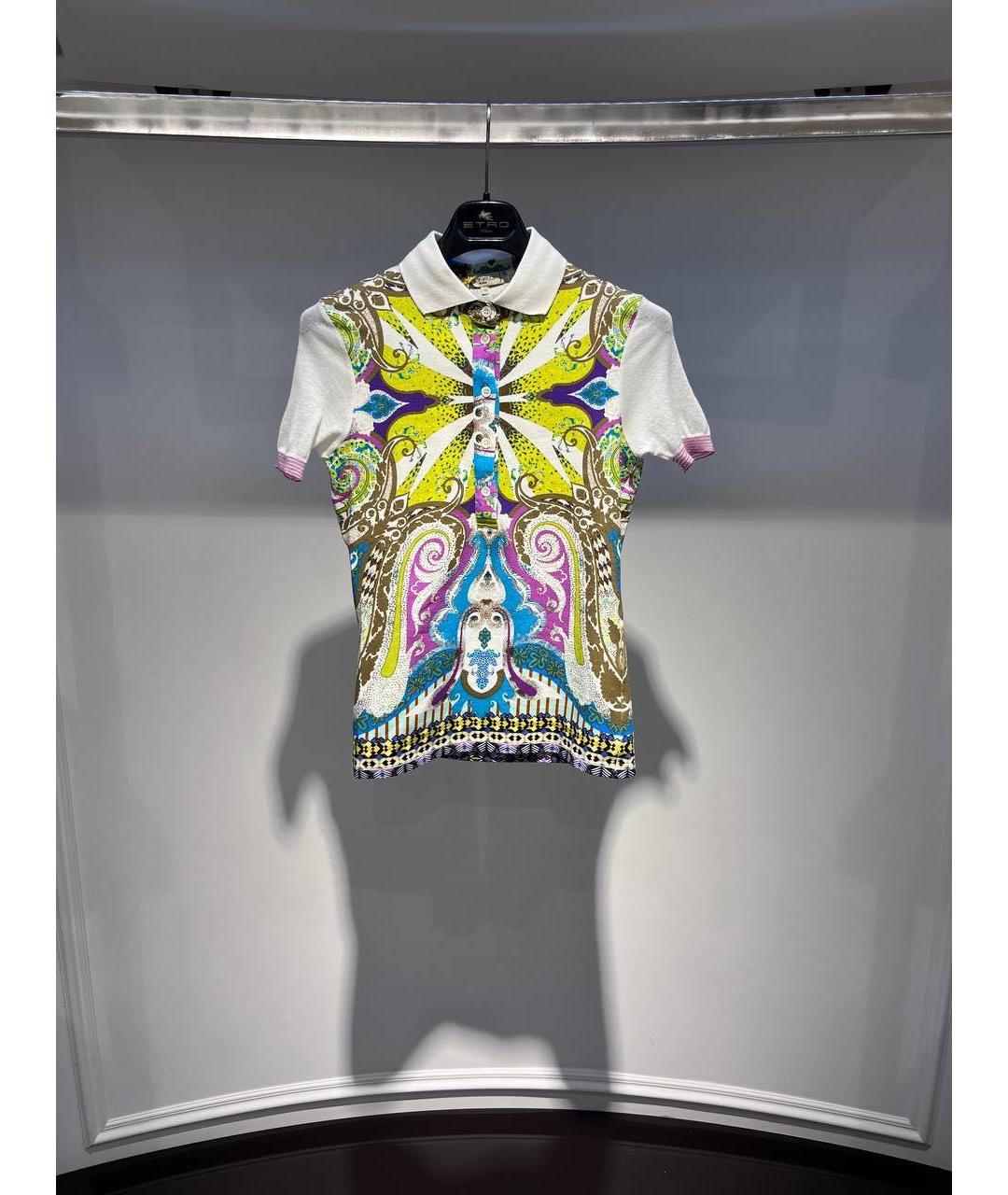 ETRO Мульти шелковая футболка, фото 3