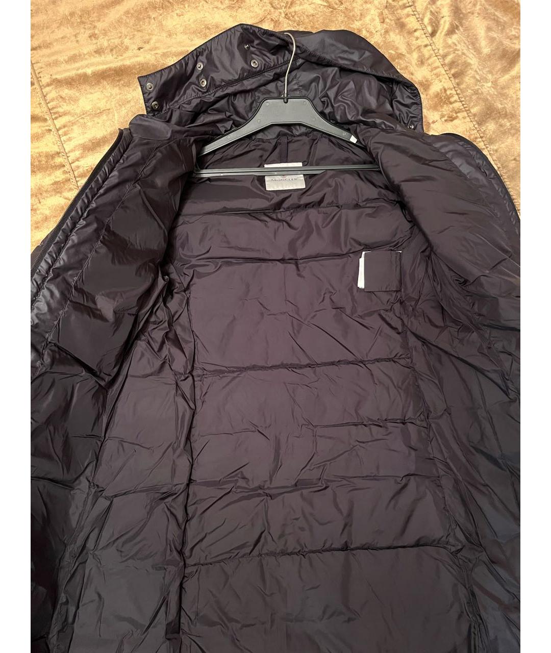 MONCLER Черный полиамидовый пуховик, фото 5