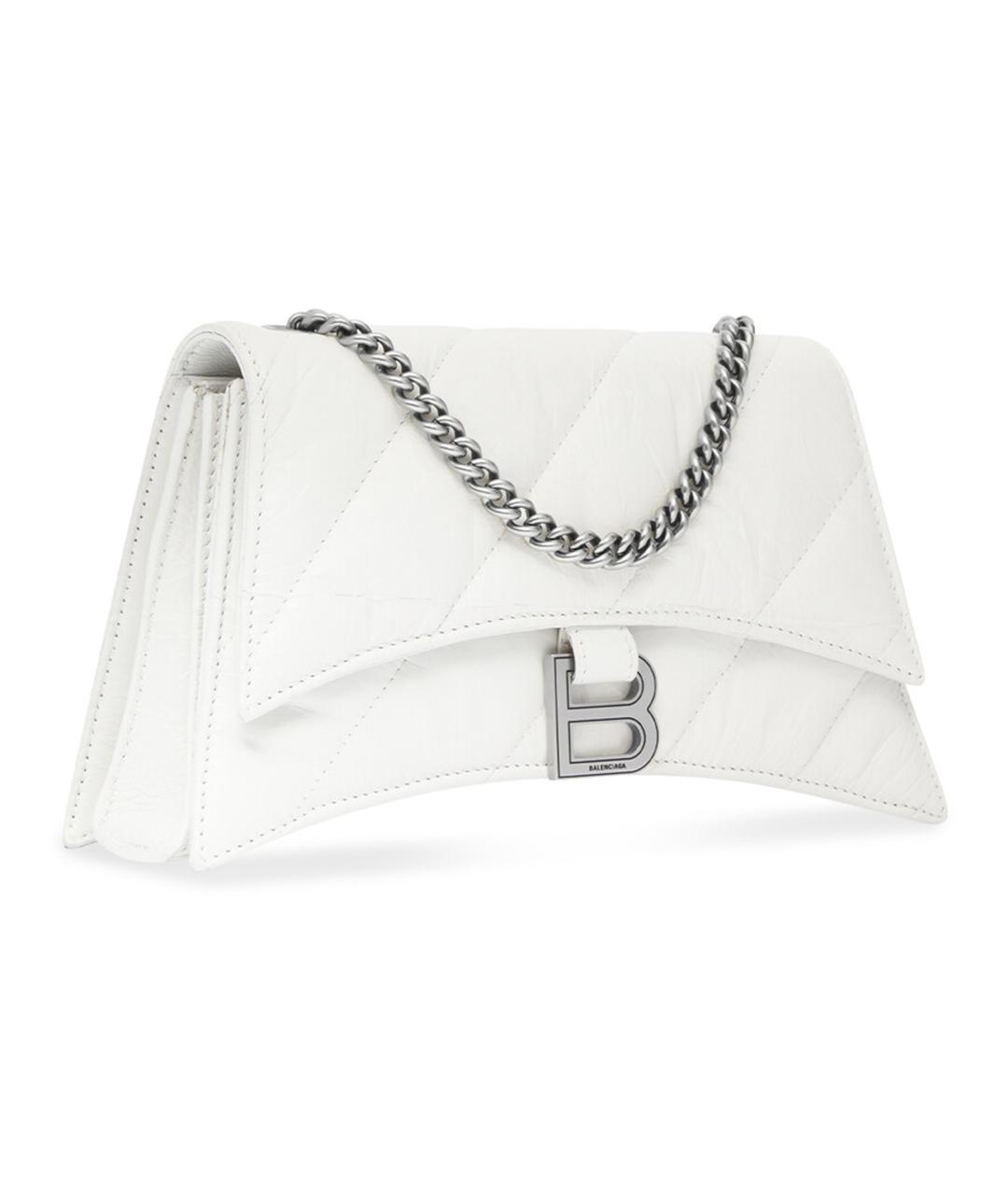 BALENCIAGA Белая кожаная сумка через плечо, фото 1