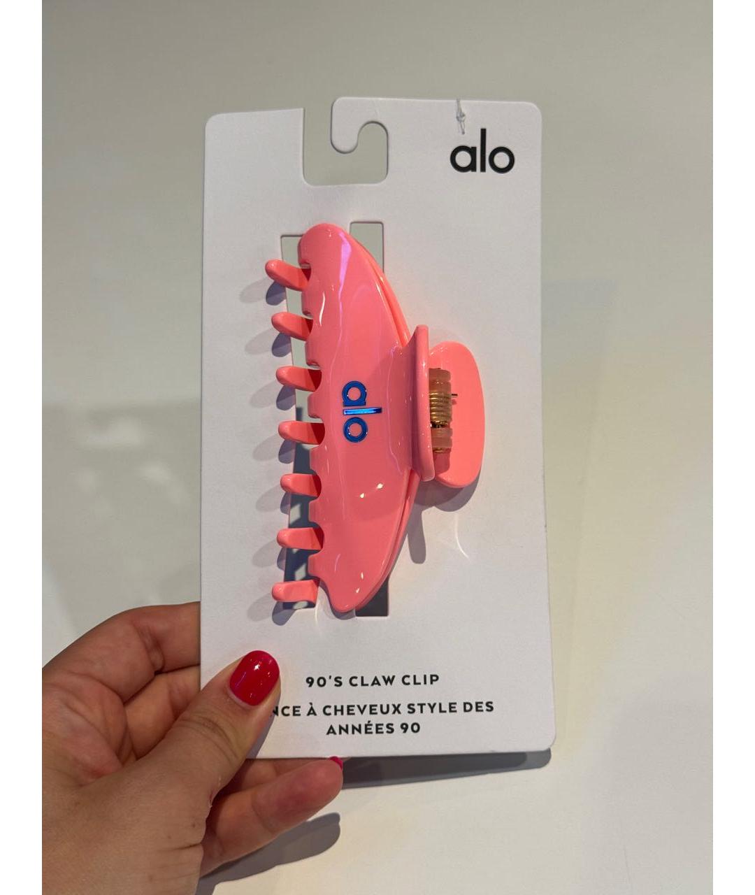 ALO YOGA Розовая заколка, фото 4