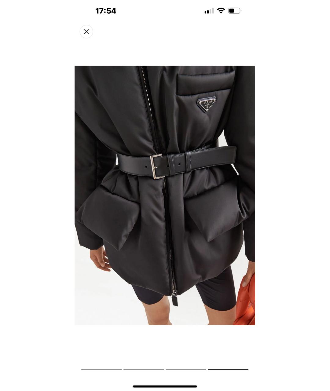 PRADA Черная полиамидовая куртка, фото 2