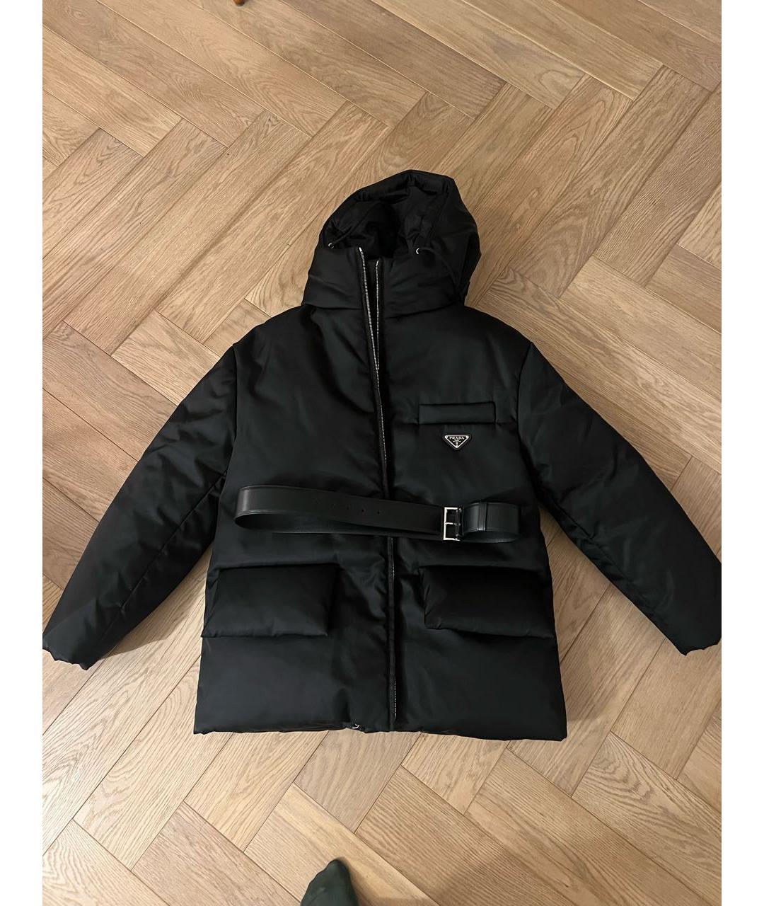 PRADA Черная полиамидовая куртка, фото 3