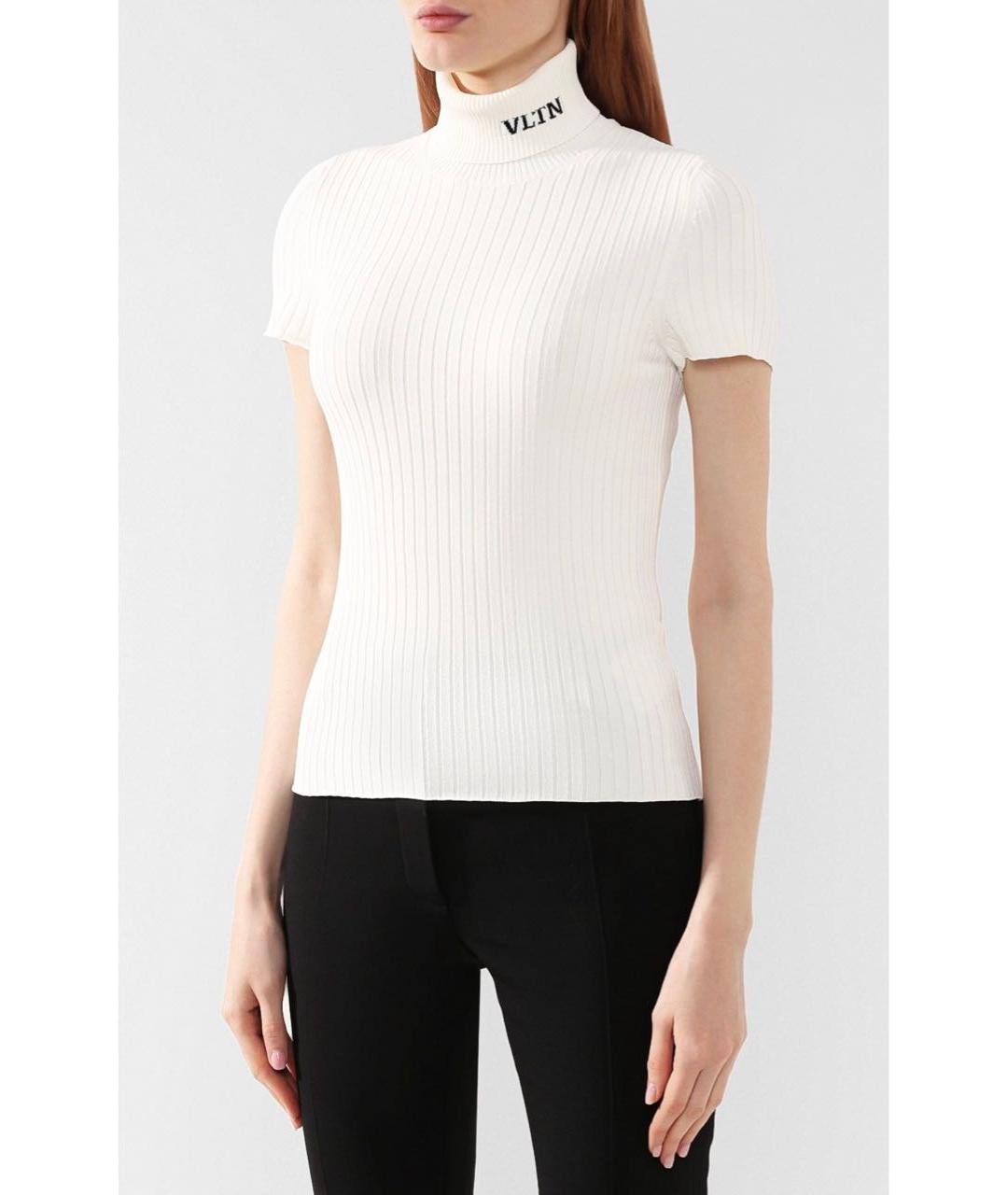 VALENTINO Белая вискозная водолазка, фото 2