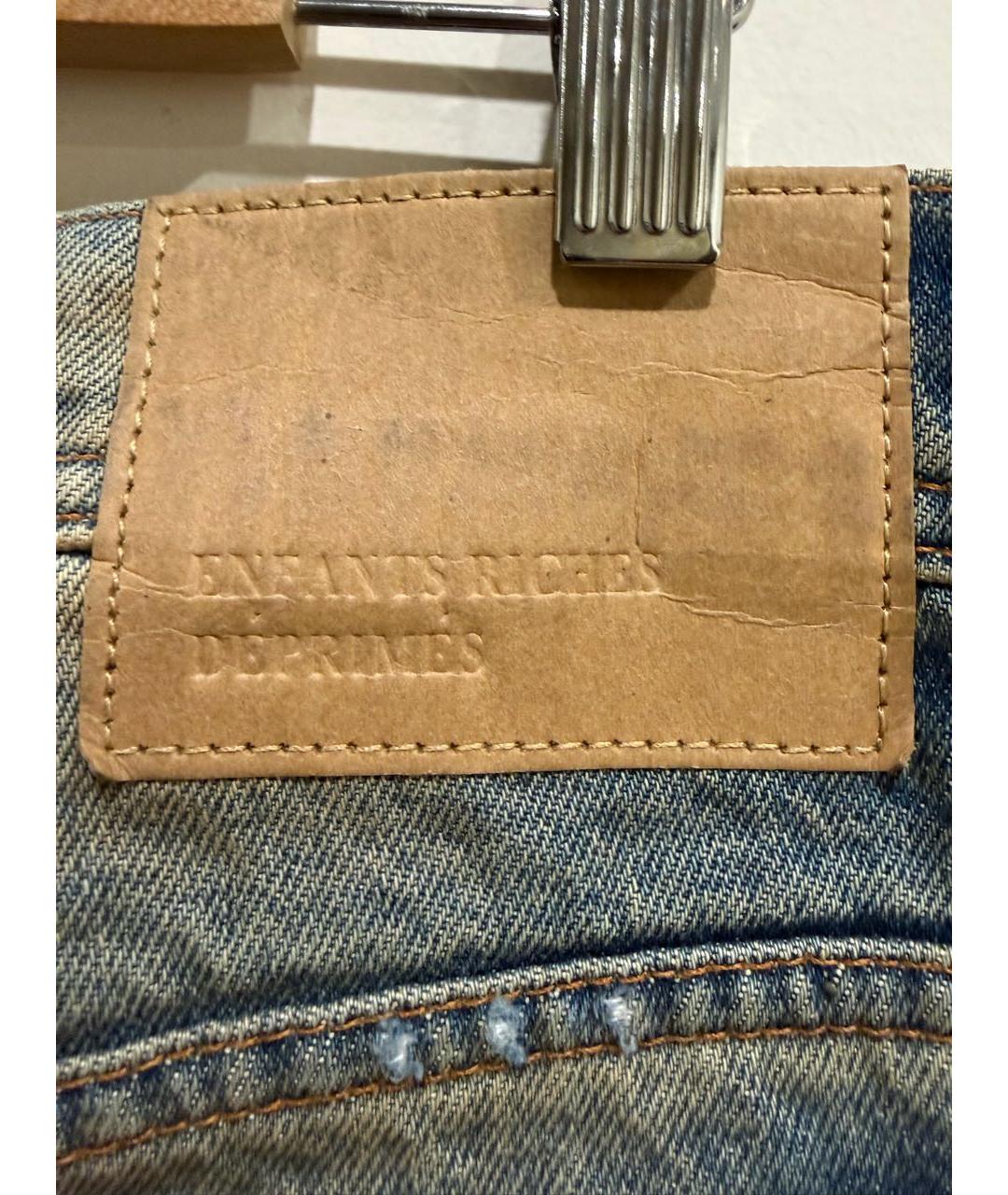 Enfants Riches Déprimés Темно-синие хлопковые прямые джинсы, фото 3