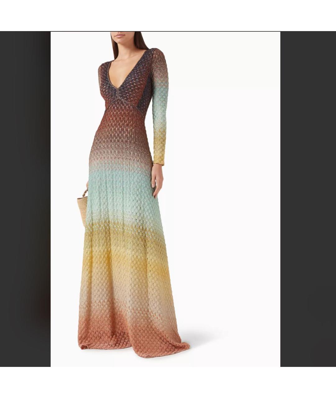 MISSONI Мульти хлопковое вечернее платье, фото 5