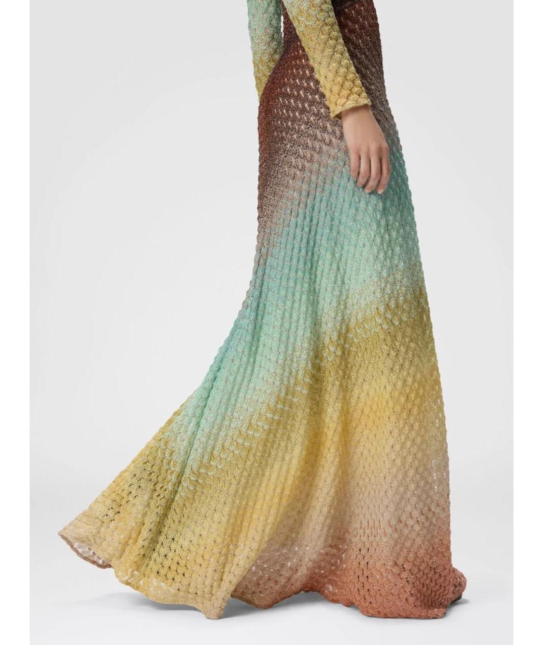 MISSONI Мульти хлопковое вечернее платье, фото 4
