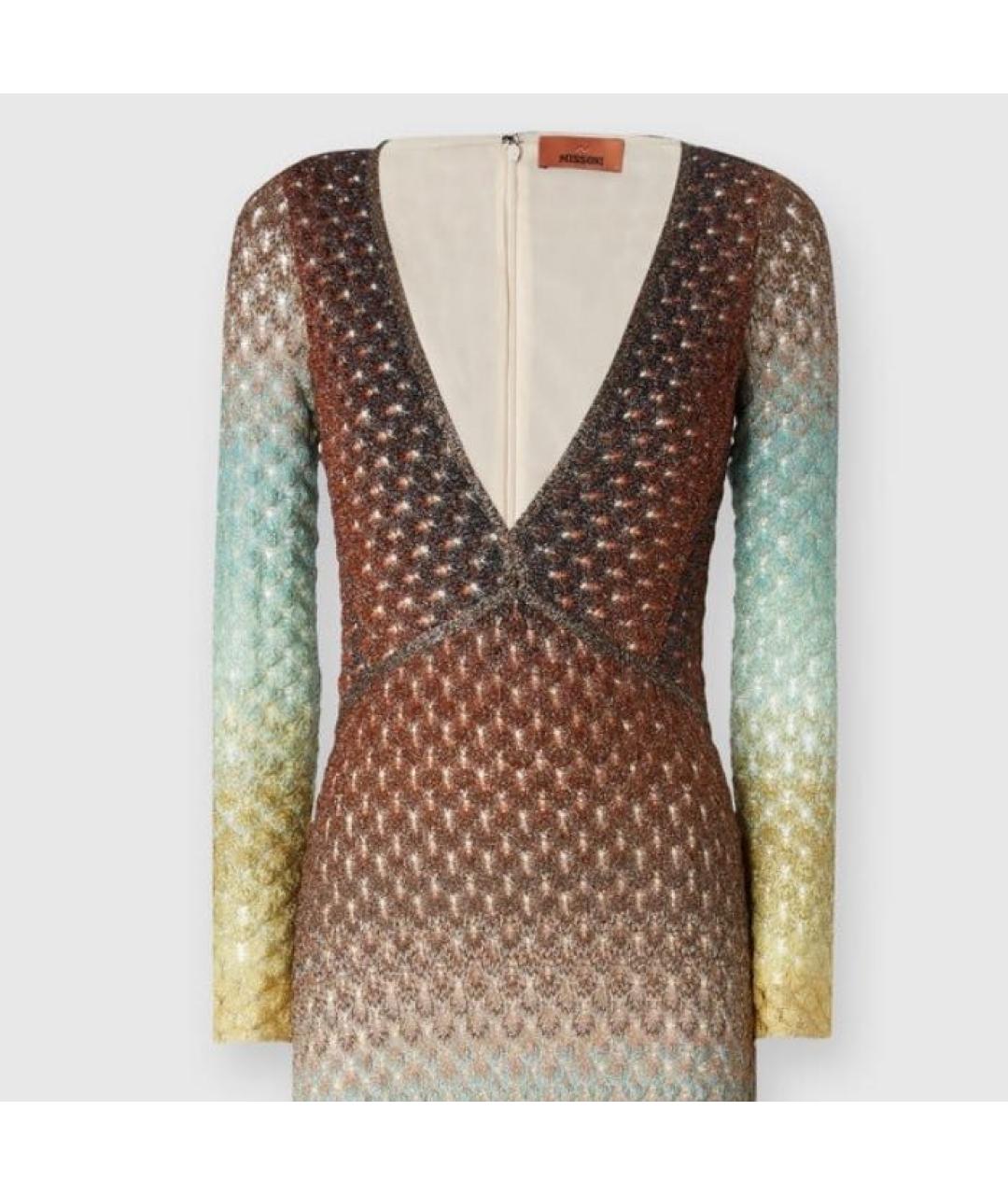 MISSONI Мульти хлопковое вечернее платье, фото 3