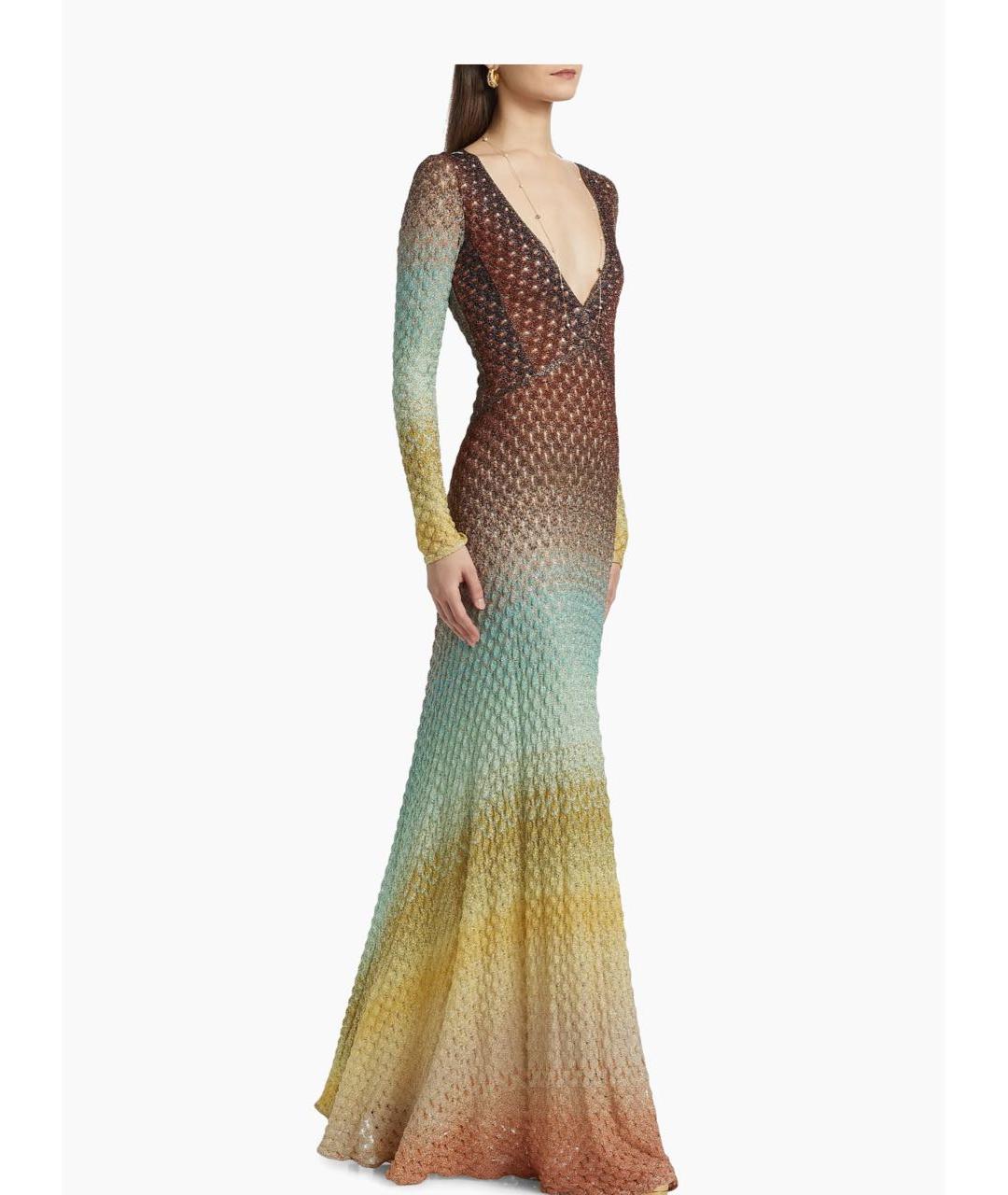 MISSONI Мульти хлопковое вечернее платье, фото 6