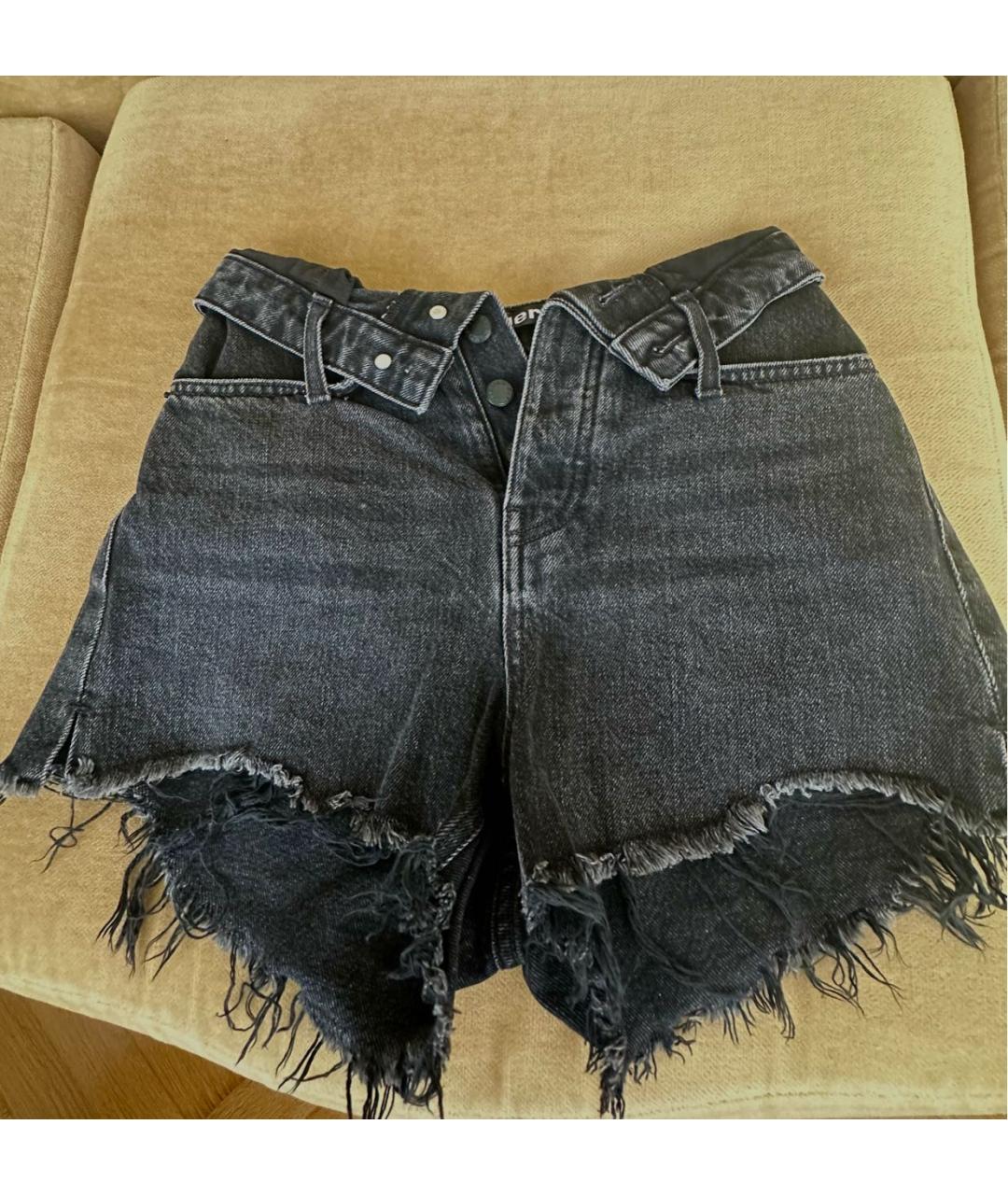 ALEXANDER WANG Черные хлопковые шорты, фото 5
