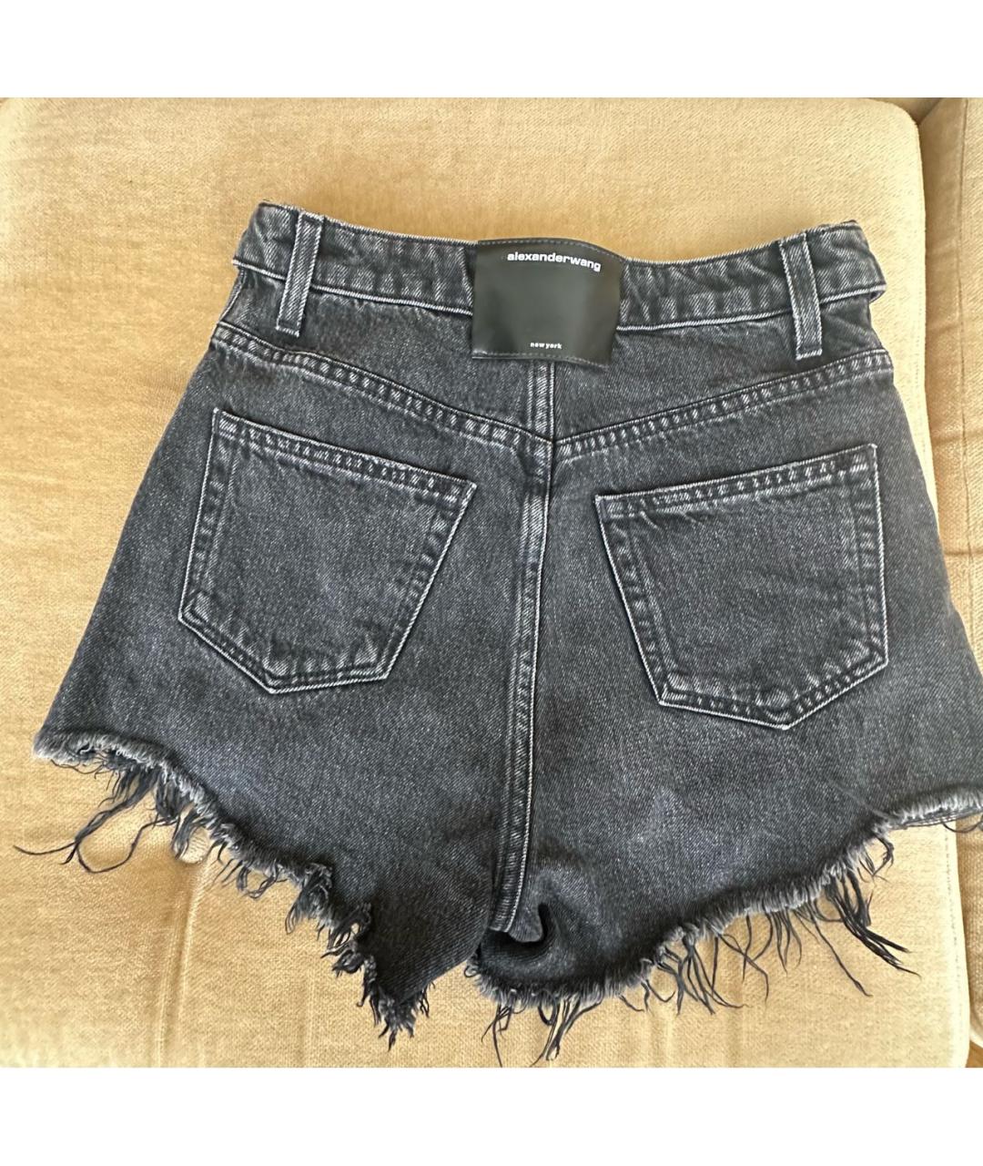 ALEXANDER WANG Черные хлопковые шорты, фото 3