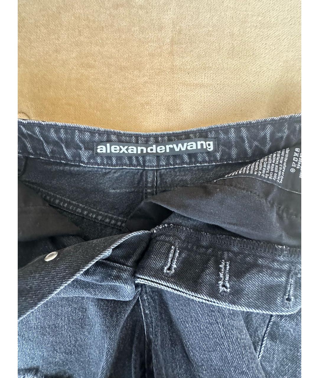 ALEXANDER WANG Черные хлопковые шорты, фото 2