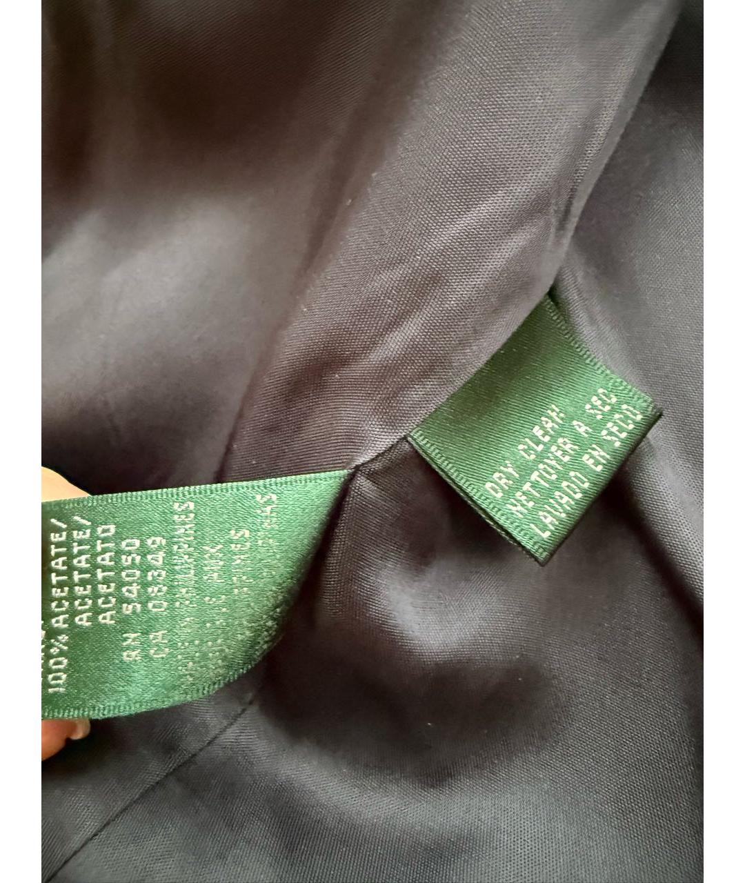 RALPH LAUREN Темно-синий шерстяной жакет/пиджак, фото 7