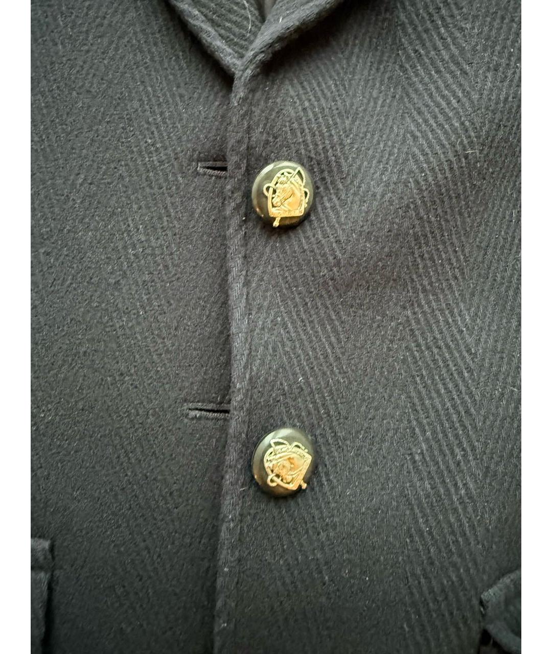 RALPH LAUREN Темно-синий шерстяной жакет/пиджак, фото 2