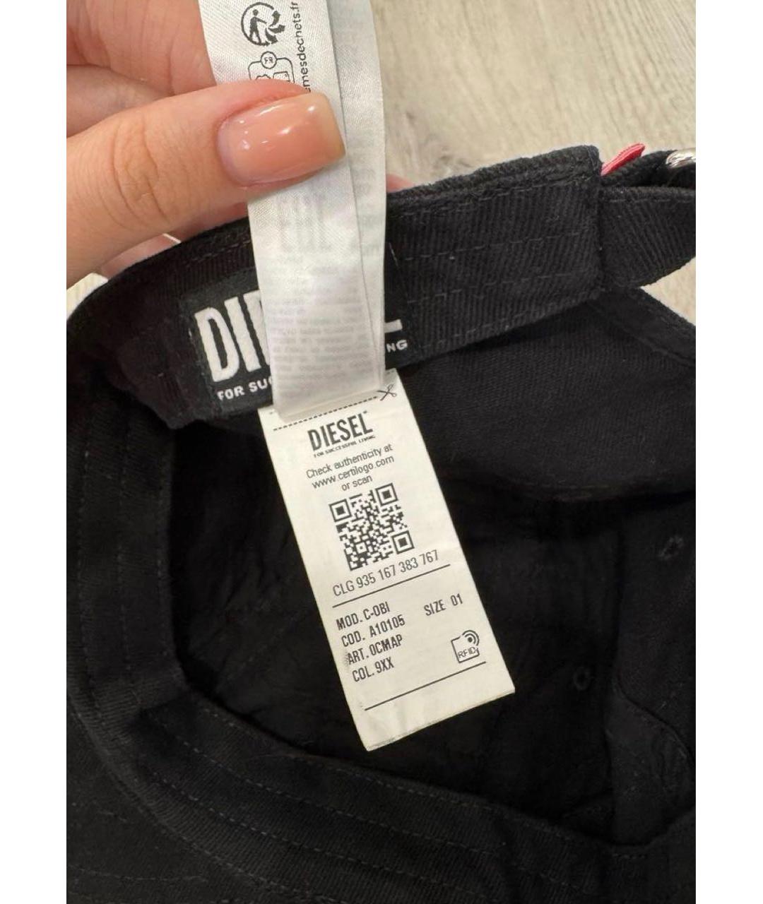 DIESEL Черная кепка, фото 3