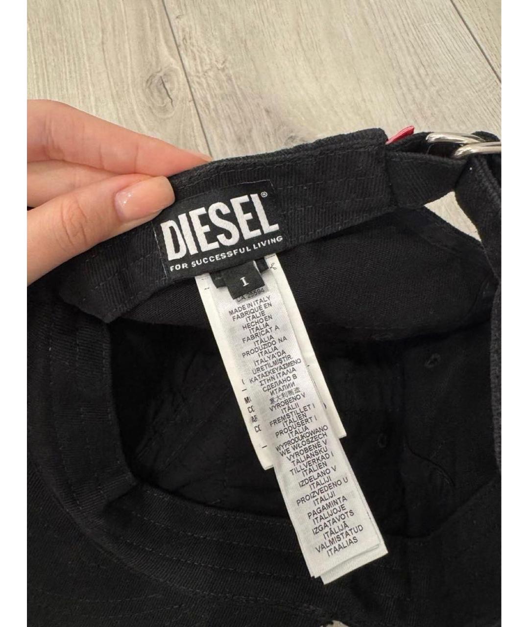 DIESEL Черная кепка, фото 4