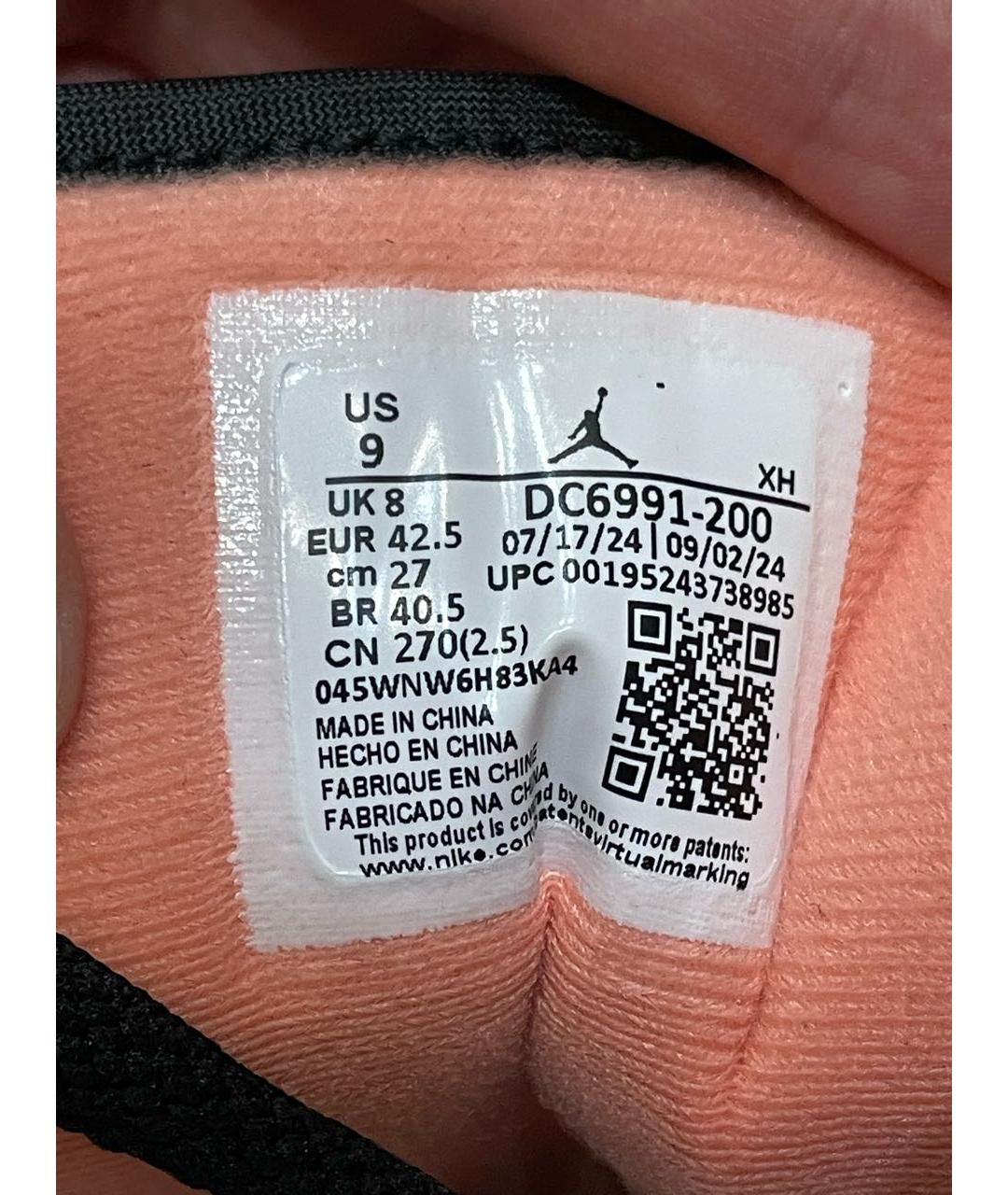 JORDAN Мульти кожаные низкие кроссовки / кеды, фото 5