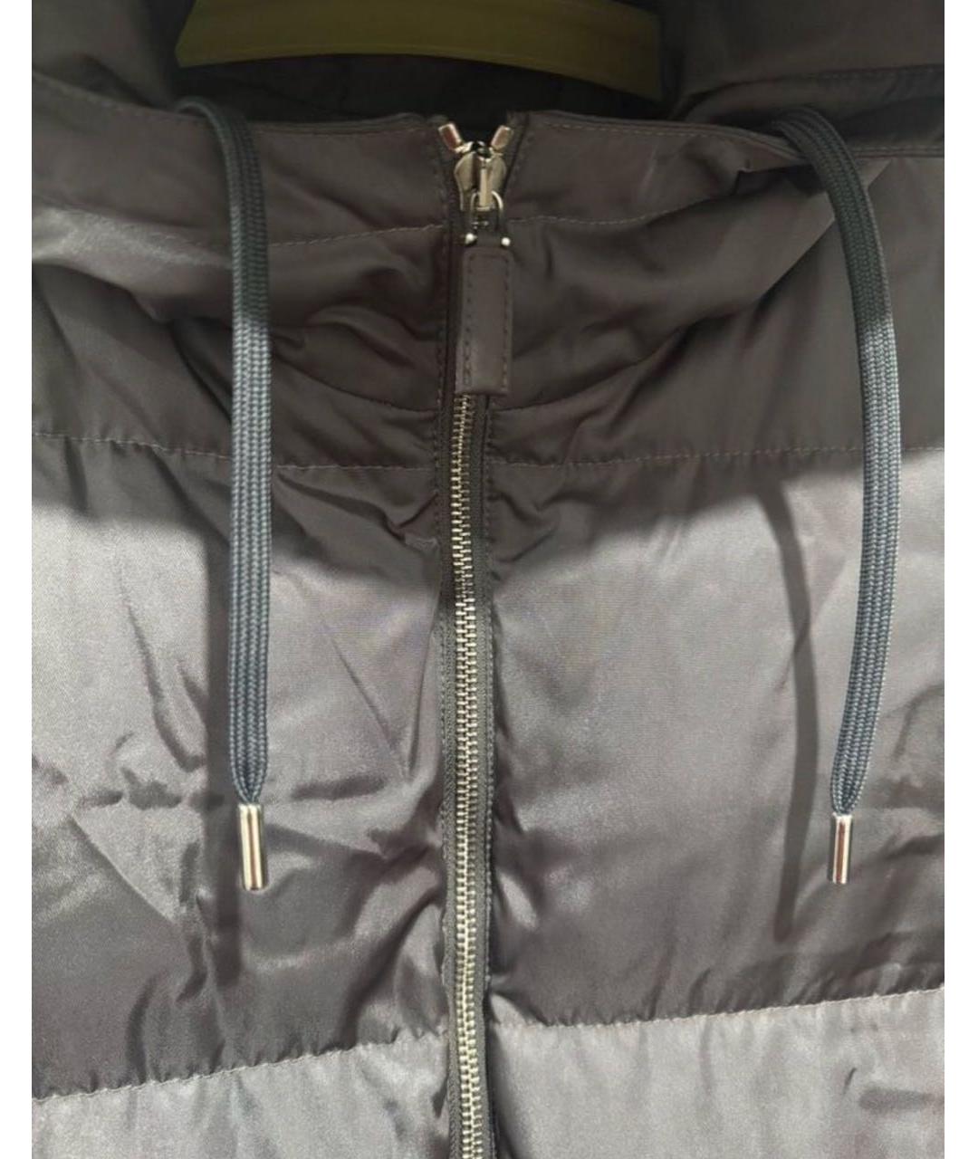 PRADA Антрацитовая полиамидовая куртка, фото 8