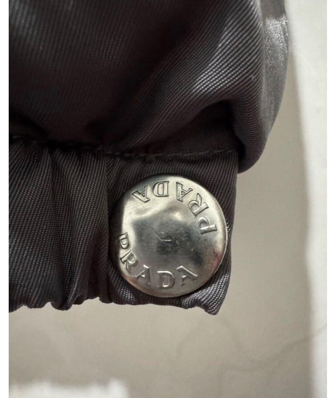 PRADA Антрацитовая полиамидовая куртка, фото 6