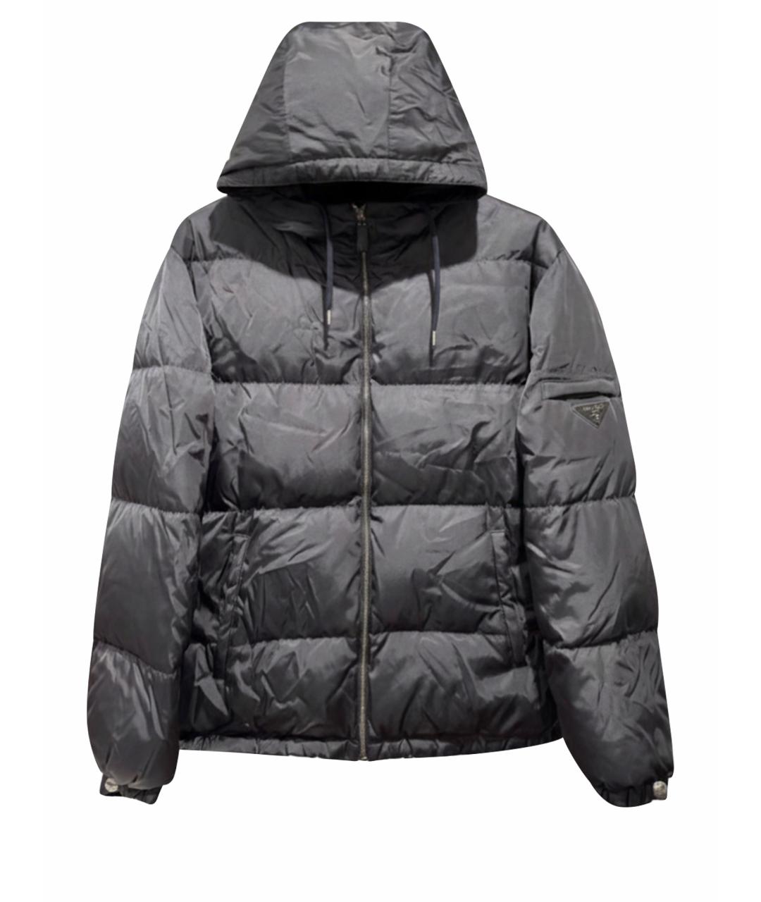 PRADA Антрацитовая полиамидовая куртка, фото 1