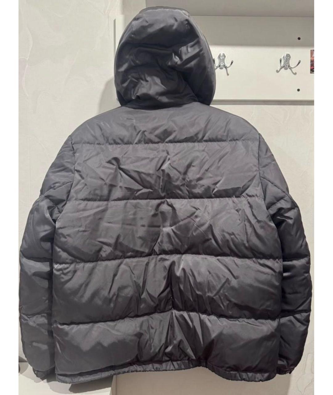 PRADA Антрацитовая полиамидовая куртка, фото 2