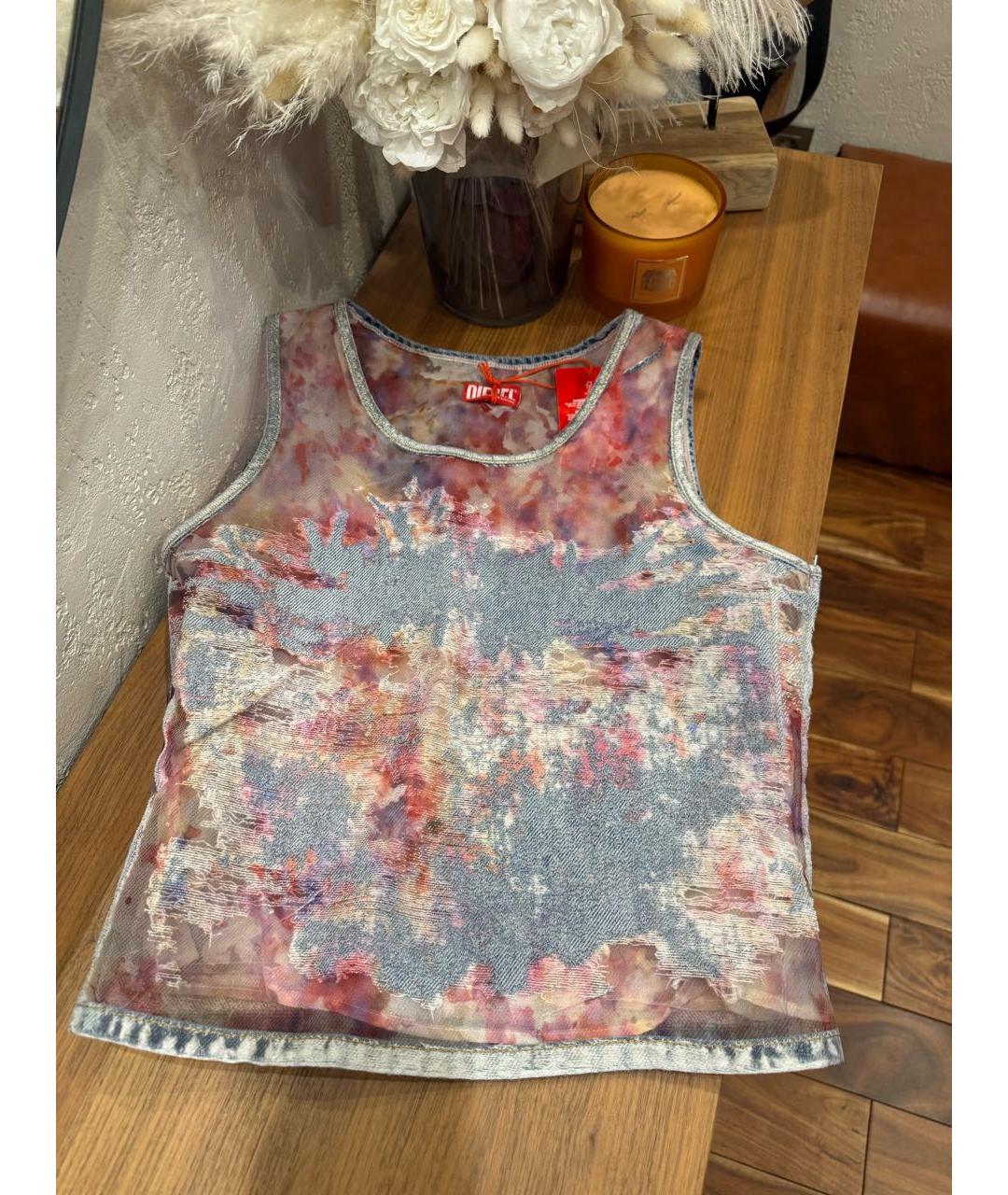 DIESEL Мульти деним майка, фото 8