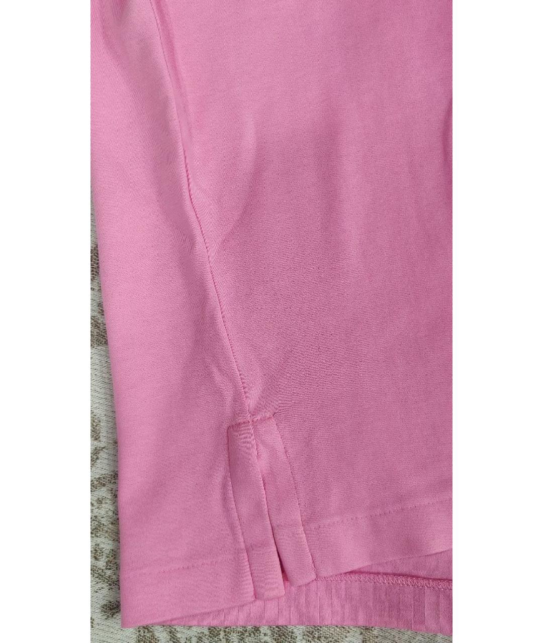 POLO RALPH LAUREN Розовое хлопковое поло с коротким рукавом, фото 5