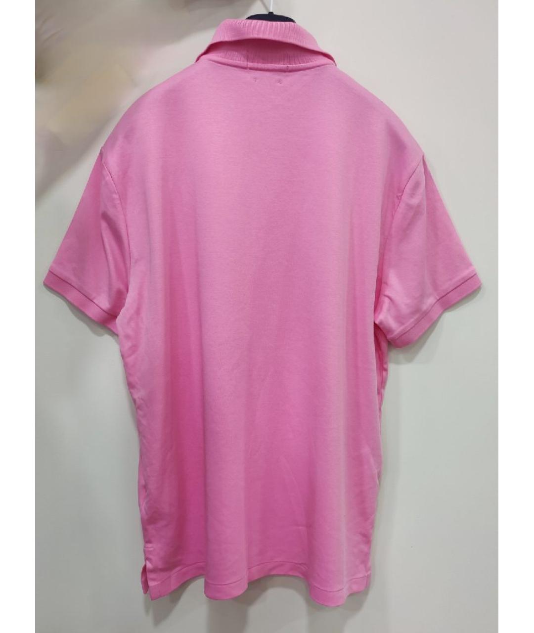 POLO RALPH LAUREN Розовое хлопковое поло с коротким рукавом, фото 2