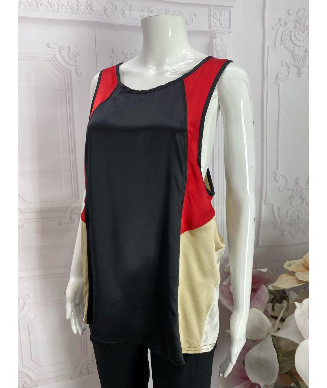 DOLCE&GABBANA Мульти шелковая майка, фото 6