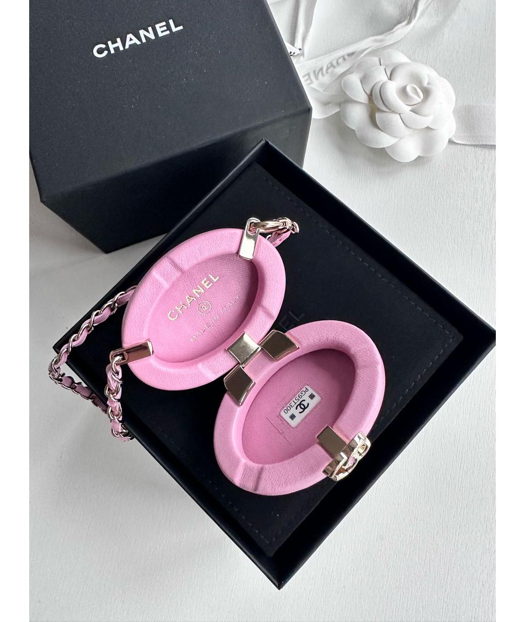 CHANEL Розовый брелок, фото 3