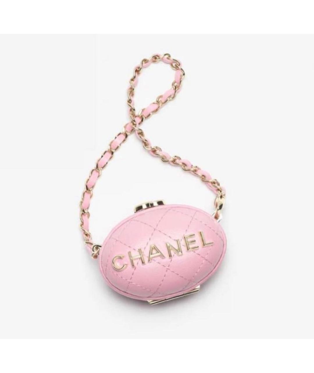 CHANEL Розовый брелок, фото 4