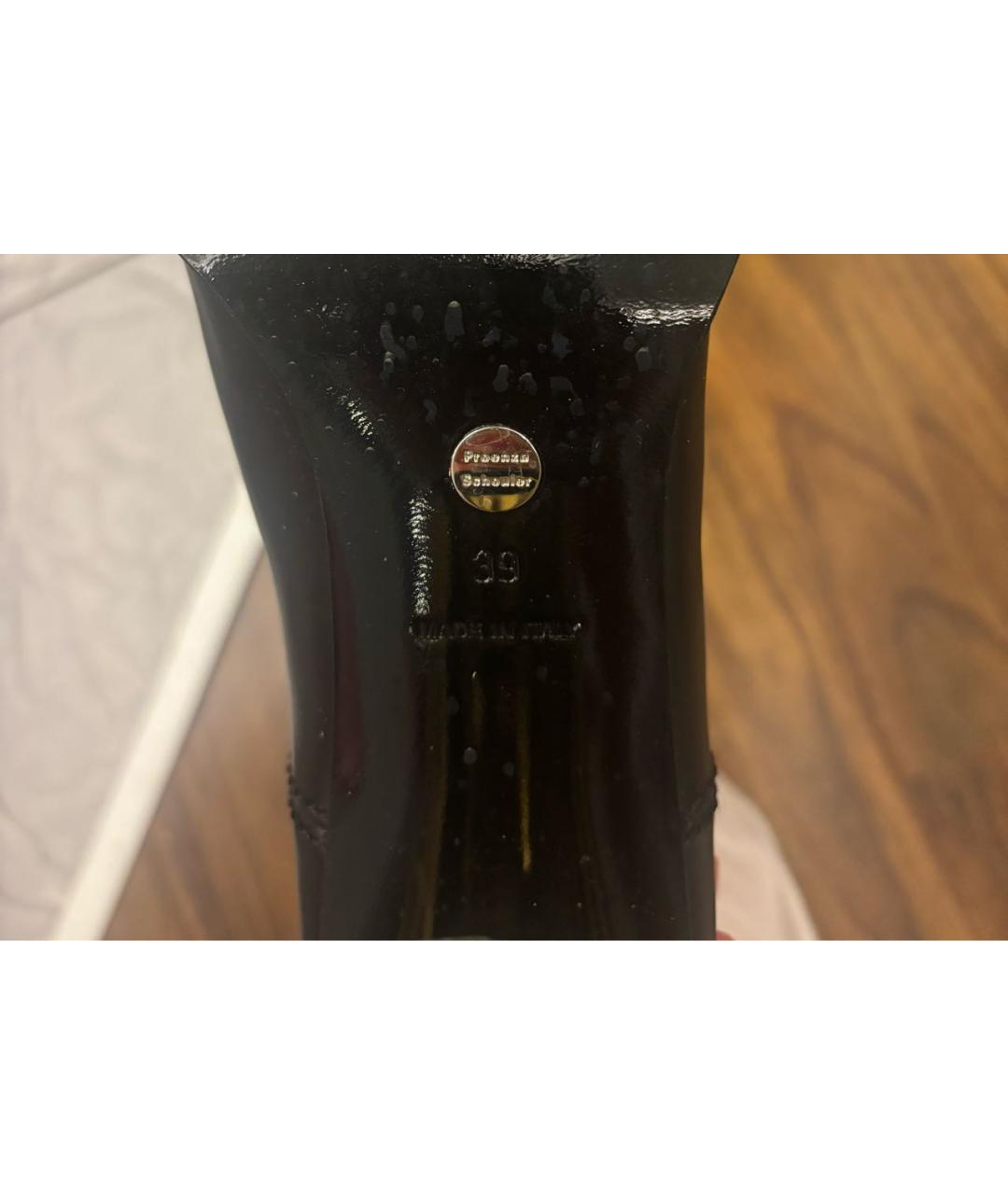 PROENZA SCHOULER Черные кожаные ботильоны, фото 7