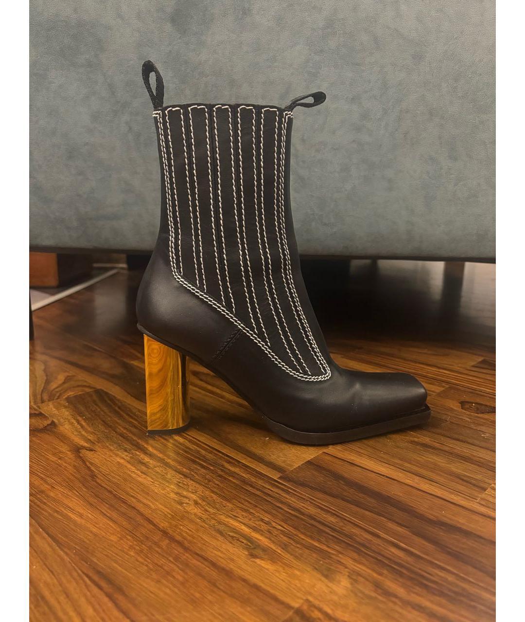 PROENZA SCHOULER Черные кожаные ботильоны, фото 8