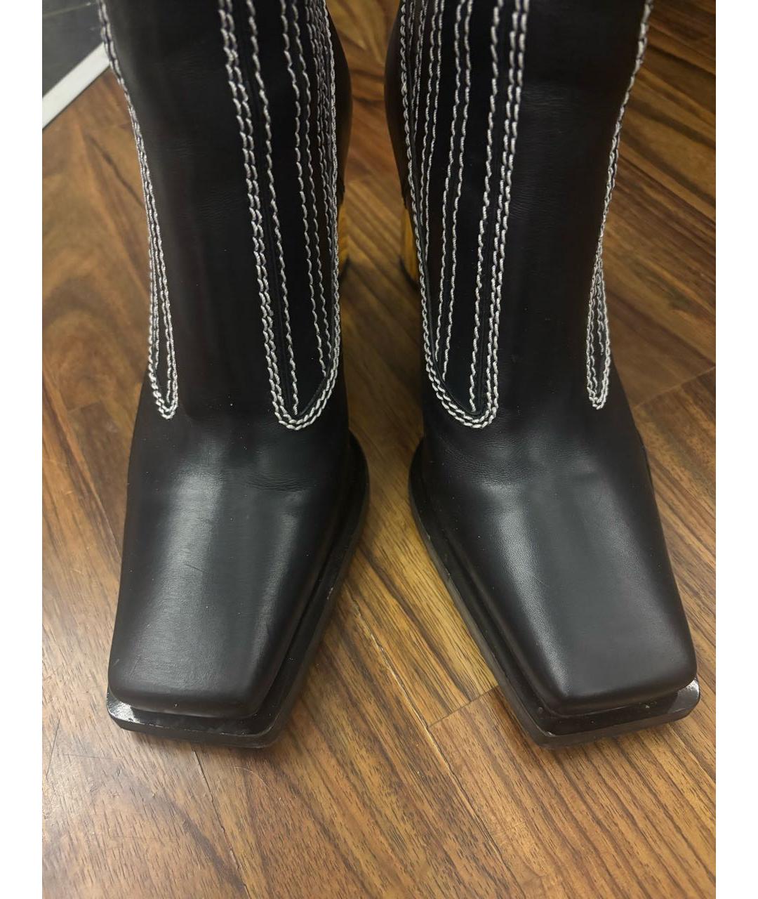 PROENZA SCHOULER Черные кожаные ботильоны, фото 6