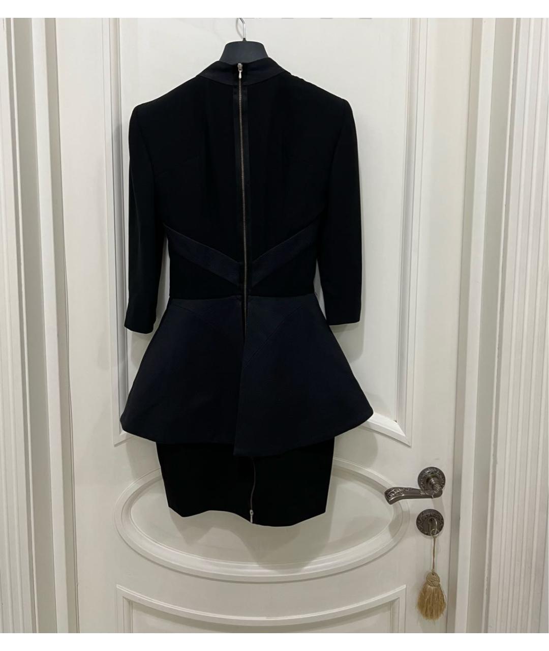 VICTORIA BECKHAM Черное вискозное коктейльное платье, фото 6